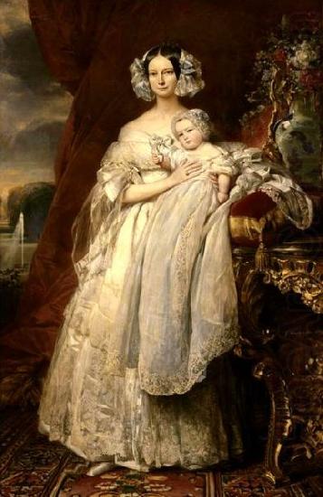 Franz Xaver Winterhalter Portrait of Helena of Mecklemburg china oil painting image